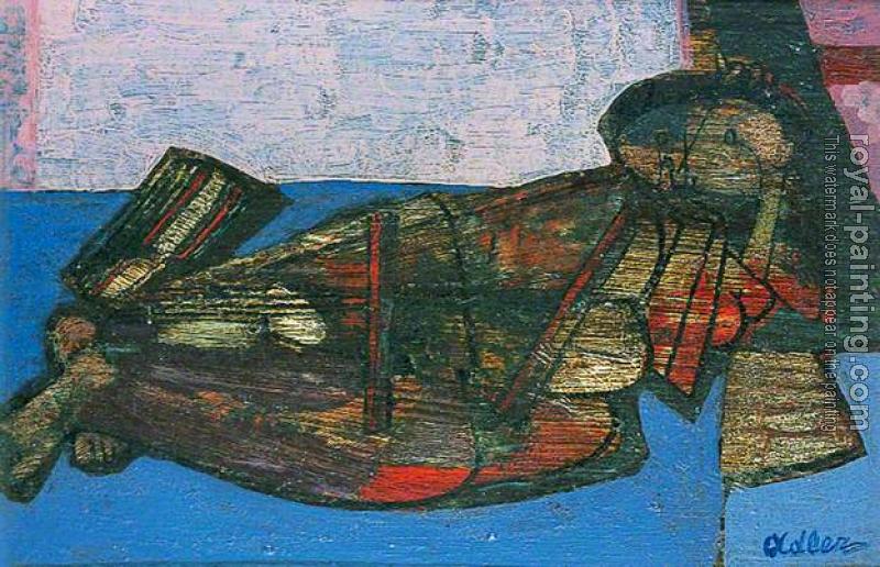 Jankel Adler : Reclining nude Jankel Adler : Reclining nude